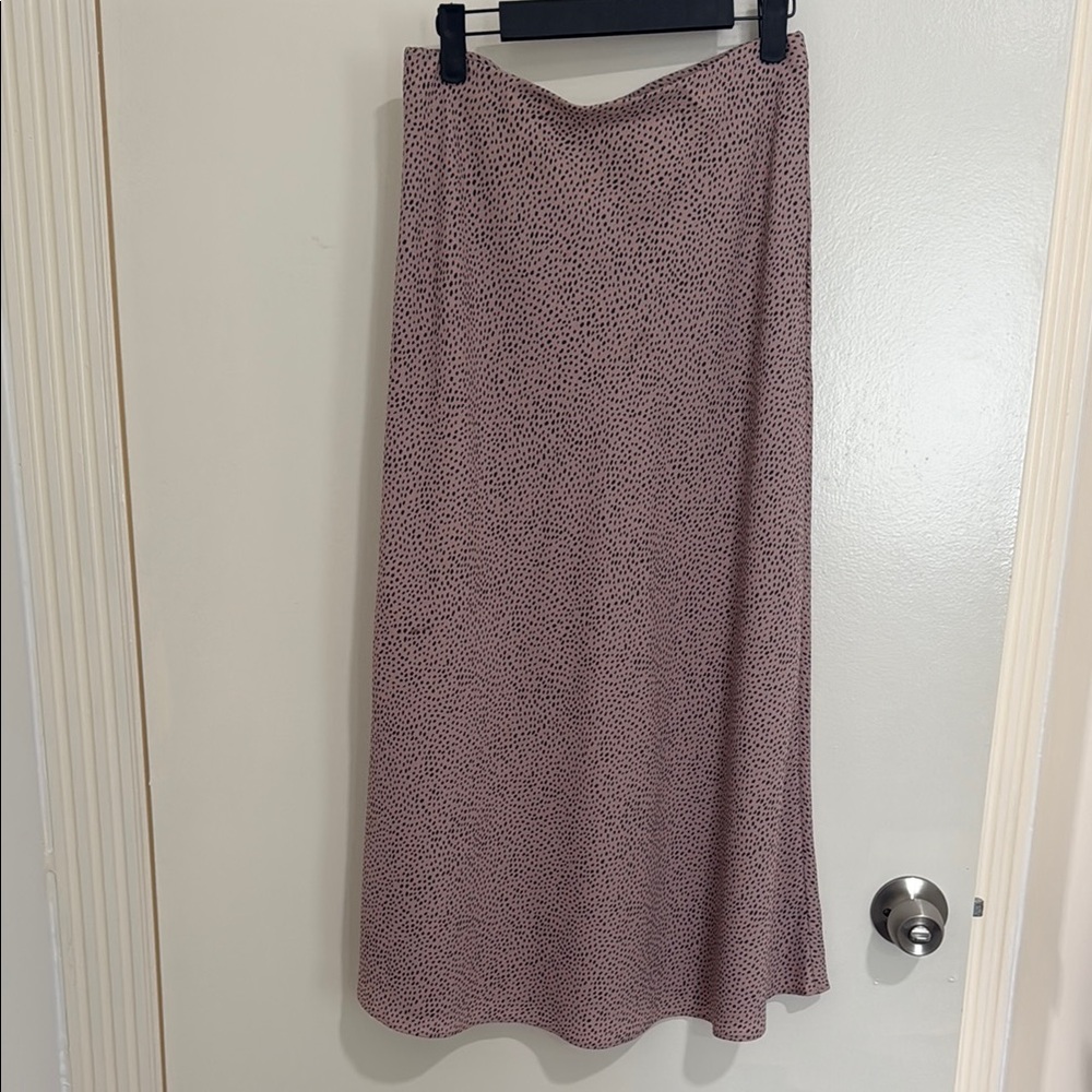 Halogen Pink Midi A-Line Skirt Casual